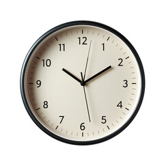 Black simple clock for wall