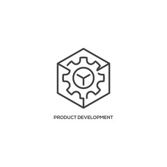 Product Development icon, business concept. Modern sign, linear pictogram, outline symbol, simple thin line vector design element template