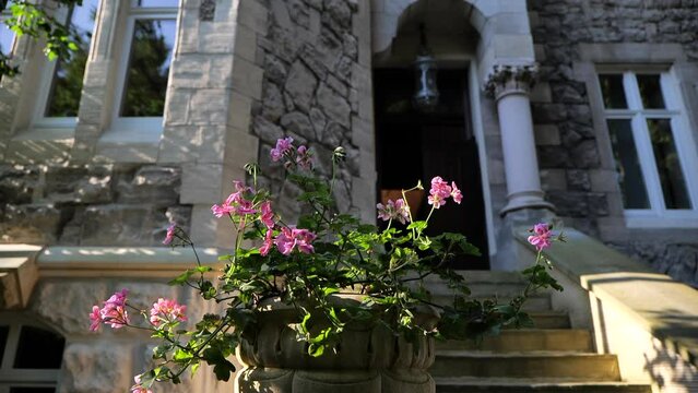 Old European architecture. Very beautiful old European architecture of the cozy tourist city