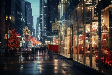 Fotobehang Modern Urban Christmas Decor © Bijac