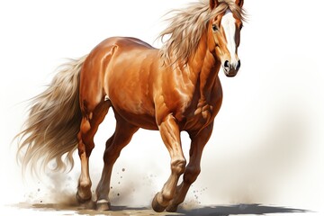 Obraz premium horse on a white background