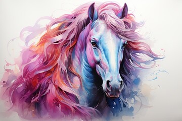Obraz na płótnie Canvas horse head illustration