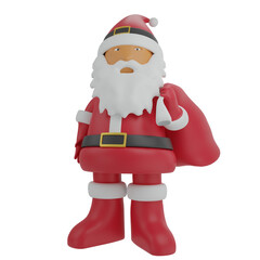  santa claus 3d illustrations,christmas icon