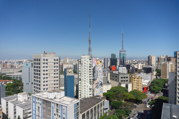 Fototapeta premium View of city São Paulo from the top