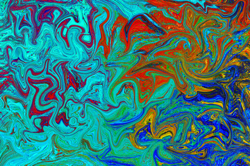 Fototapeta premium hand draw abstract liquid marble colorfull background wallpaper