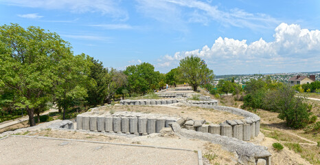 Fototapeta na wymiar Panorama of the Fourth Bastion in Sevastopol, Crimea, Russia.
