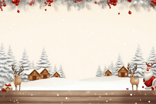 Christmas photos design for greeting cards Background or other printing work.AI generated