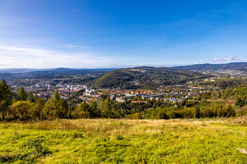 Herbstliche Fahrradrunde auf den H&ouml;henweg des Th&uuml;ringer Waldes &uuml;ber Oberhof und Suhl - Th&uuml;ringen - Deutschland