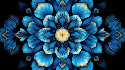 abstract symmetrical background kaleidoscope pattern - obrazy, fototapety, plakaty