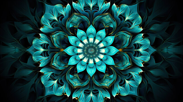 abstract symmetrical background kaleidoscope pattern