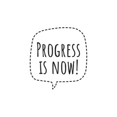 ''Progress'' Concept Quote Illustration