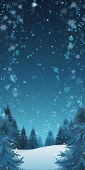 blue winter christmas background wallpaper gift card