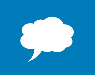 biały dymek, ikona czatu © robert6666