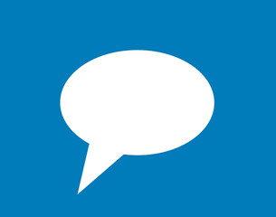 biały dymek, ikona czatu © robert6666