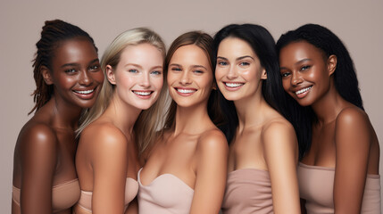 Fototapeta premium Cosmetic model Generative Ai