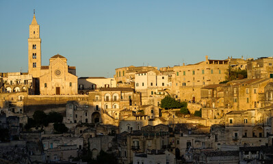 Fototapeta premium View of the old town of Matera, Italy