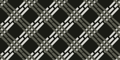 Seamless geometric pattern. Vector illustration. Black and white colors.