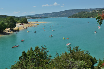 Landscape in France, lake