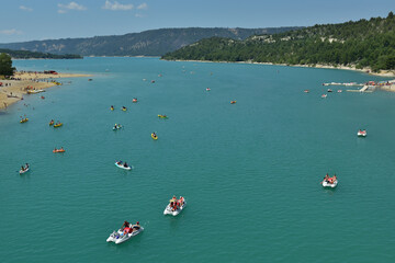 Landscape in France, lake