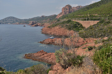view of the sea from the mountain