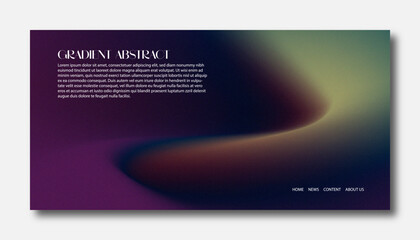 Modern trendy grainy gradient background, colorful abstract liquid 3d . Soft gradient backdrop with place for text. Futuristic design for banner, poster, cover, flyer, presentation, landing page