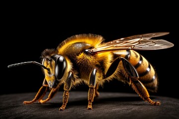 Image of a bee. Generative AI