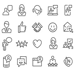 Customer Service Icons vector design