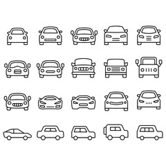 car icons vector design