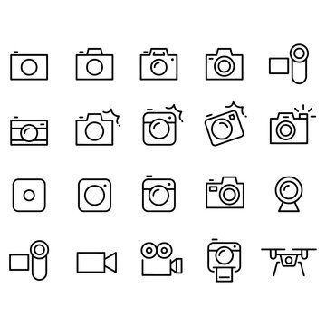  Camera , photography, picture Icons vector design