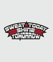 Gym fitness t-shirt design vector