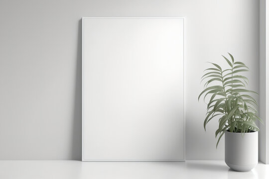 White interior wallpaper that is blank with a corner mock-up. Side view of an empty decorating paper film for sticky wallpapering. For use as a space design template, use a clear canvas or sheet