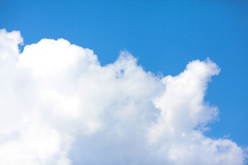 Blue sky with white clouds. Background with clouds