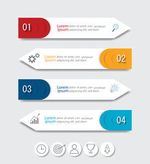 Infographic Vector abstract design web banner template.Modern banner.