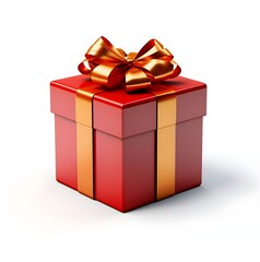Realistic Red Gift Boxes with Gold Ribbon. High quality illustration design for party, gift, birthday gift, celebration