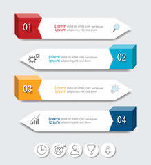 Infographic Vector abstract design web banner template.Modern banner.