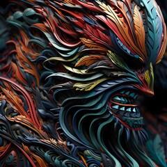 futuristic warrior's armor and shapes out of this world