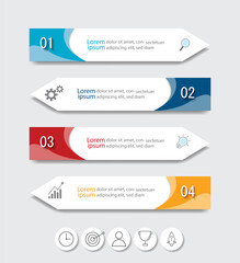 Infographic Vector abstract design web banner template.Modern banner.
