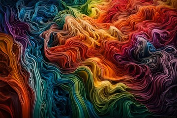 abstract colorful background with waves 4k HD quality photo. 