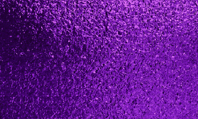 Violet metallic foil water glass clumping texture decoration