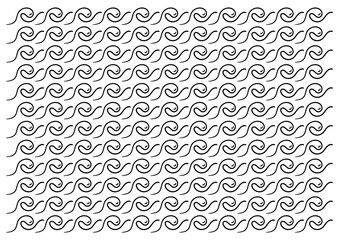 hand drawn wavy background. doodle wavy pattern. wavy water background