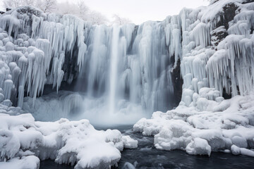 Frozen Waterfall Majesty