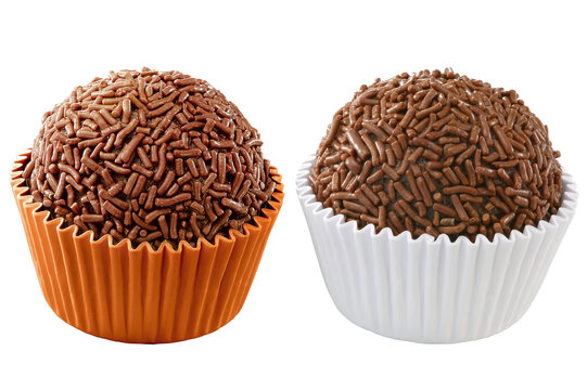 sobremesa brasileira brigadeiro isolado em fundo transparente