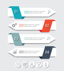 Infographic Vector abstract design web banner template.Modern banner.