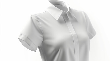 White women's shirt,created with Generative AI technology.