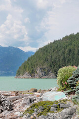 Fototapeta premium Oliver's Landing Beach, Furry Creek, British Columbia, Canada