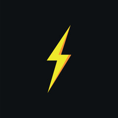 Thunder and bolt lighting elements. Flash icons set. Elestric blitz. Vector thunderbolt on white background