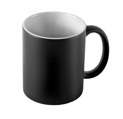 Black mug mockup