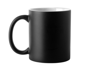Black mug mockup