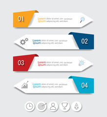 Infographic Vector abstract design web banner template.Modern banner.