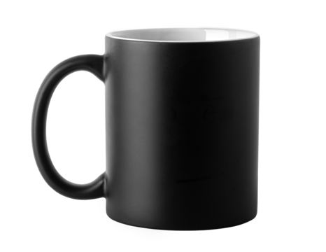 Black mug mockup